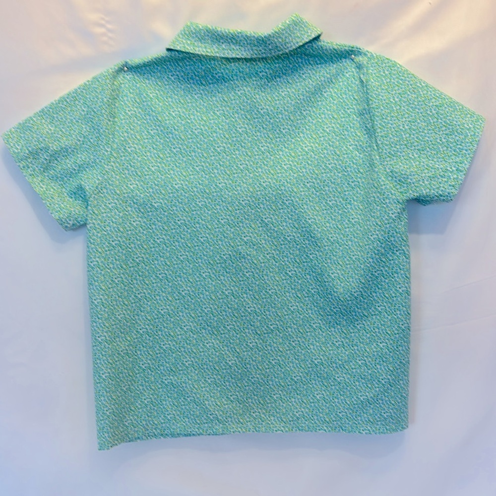 NWOT MERCEDES CORTINA KIDS EUROPEAN STYLE ROUND COLLAR BUTTON DOWN SHIRT SIZE 4 - Picture 3 of 8